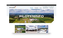 Das Bild zeigt das Titelbild der Seite Piloteninfo des Airport Hof-Plauen