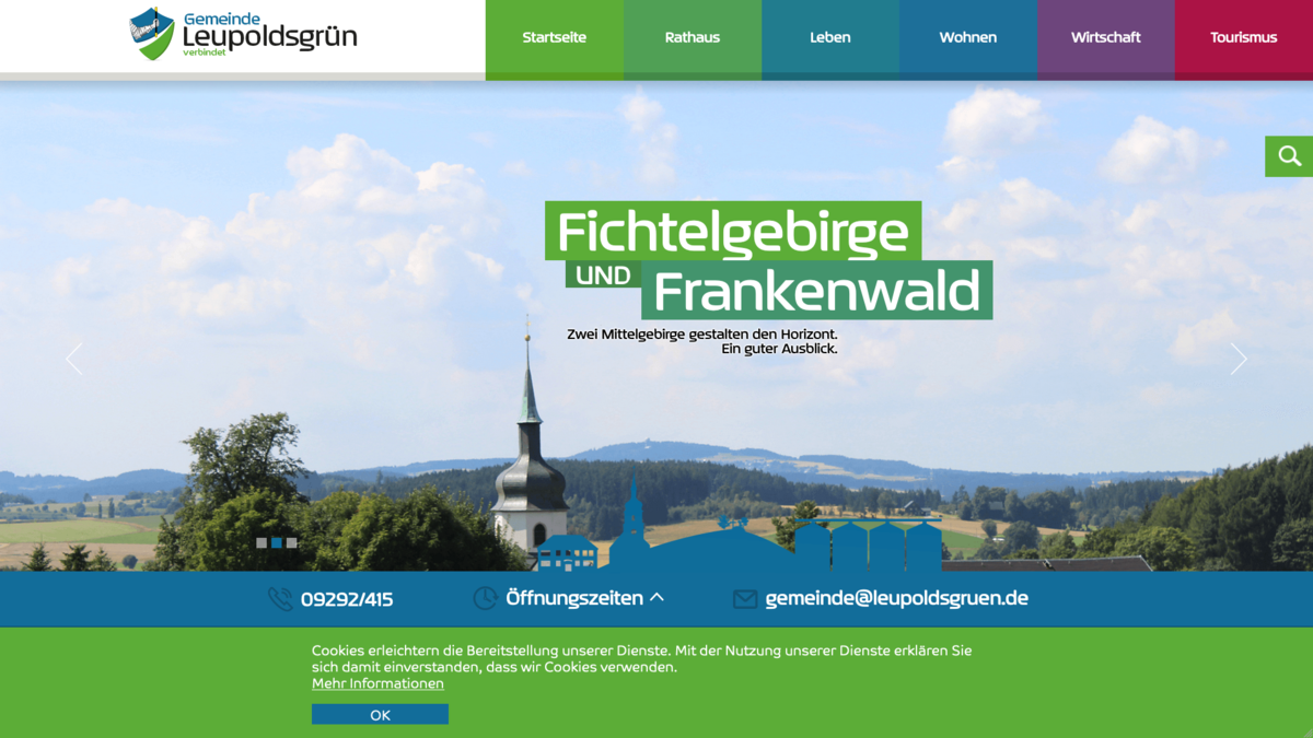 Gemeinde Leupoldsgrün Zu sehen ist ein Screenshot der Ergebnisse aus der Zusammenarbeit mit unserem Kunden Gemeinde Leupoldsgrün.