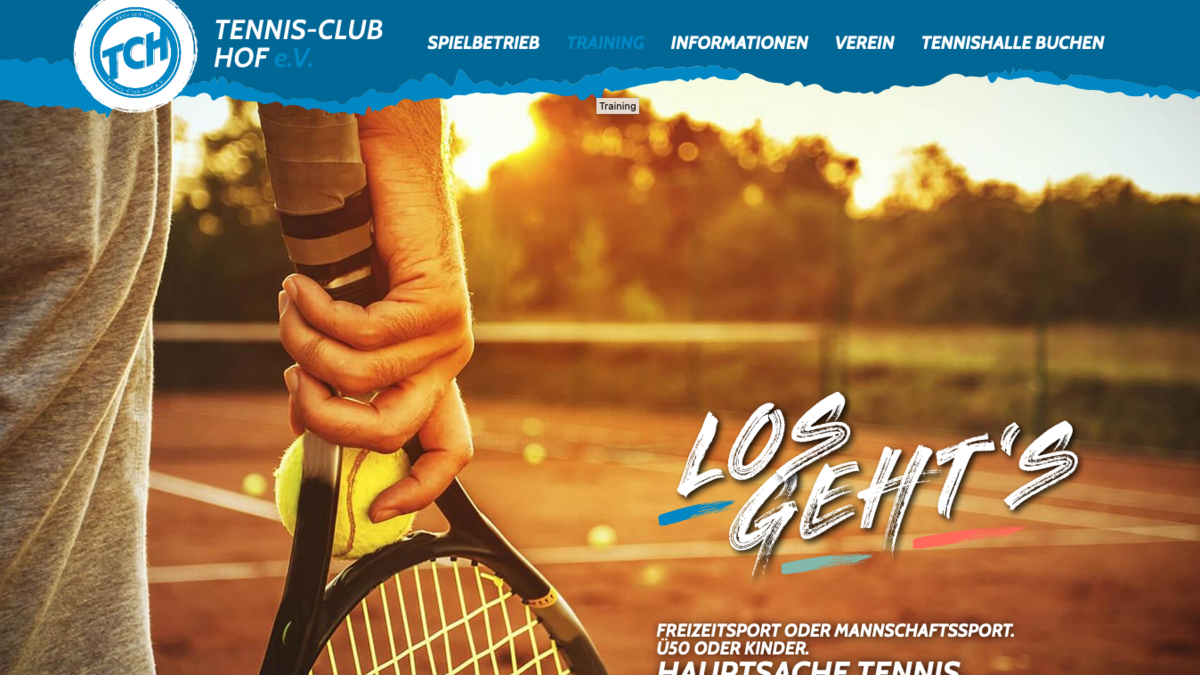 TC Hof Zu sehen ist ein Screenshot der Ergebnisse aus der Zusammenarbeit mit unserem Kunden TC Hof