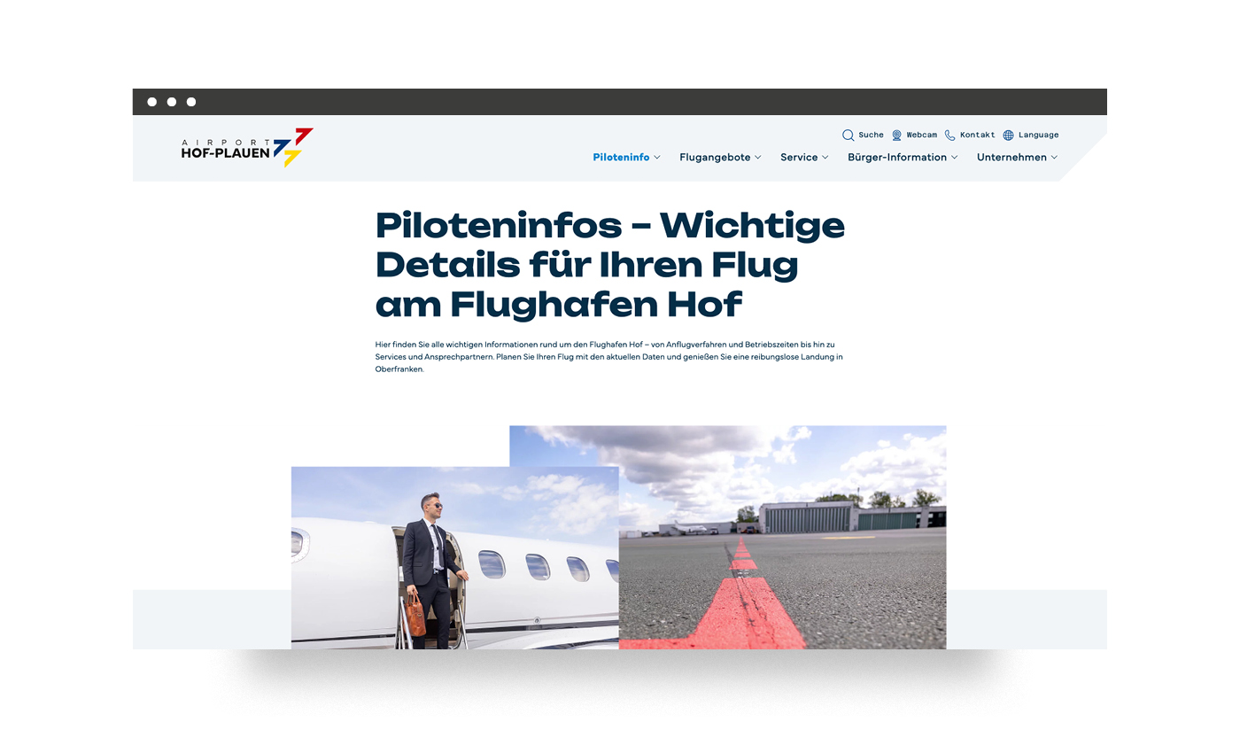 Piloteninfos – Wichtige Details für Ihren Flug am Flughafen Hof-Plauen